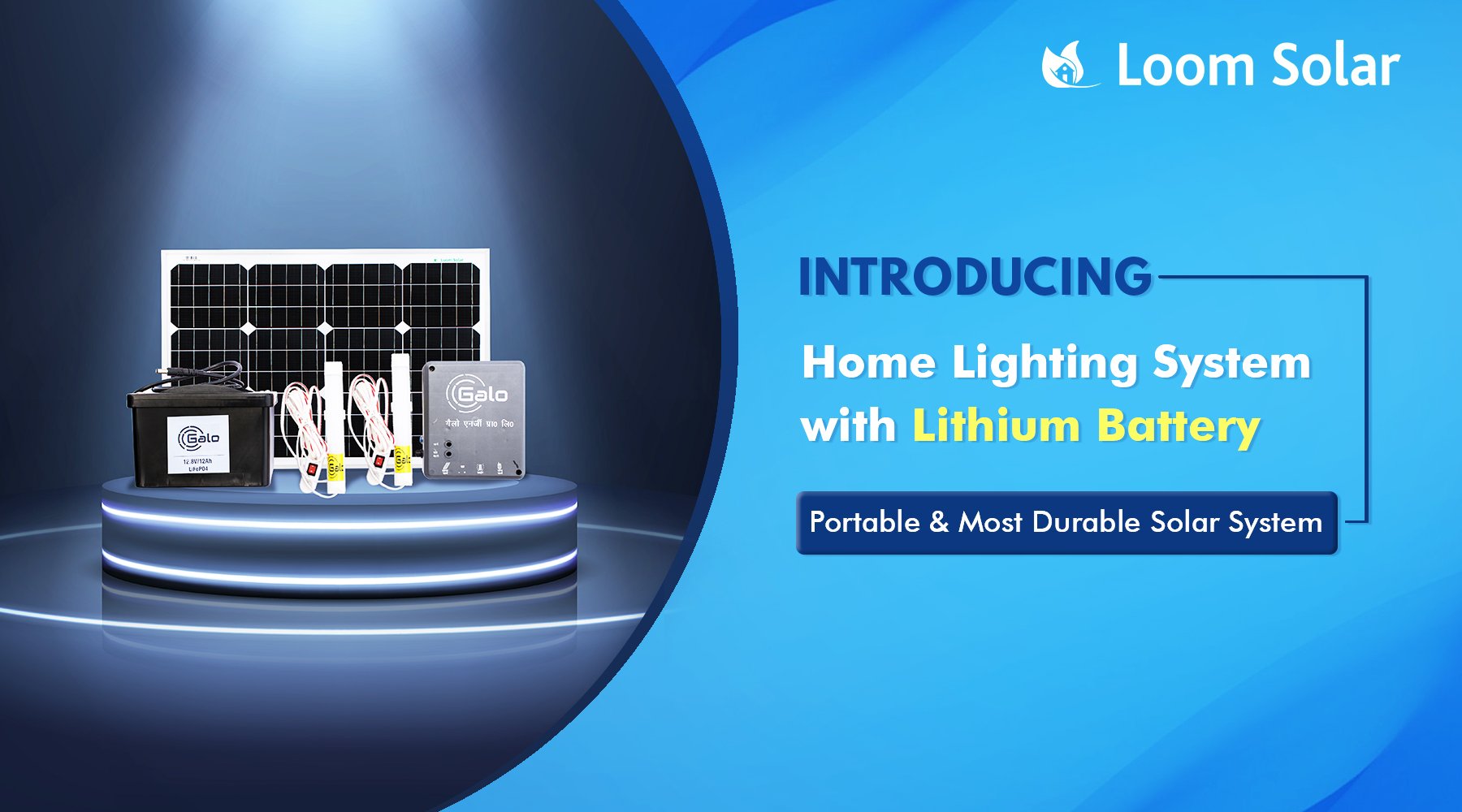 Loom Solar Introducing Small Solar Home Lighting System for Villages