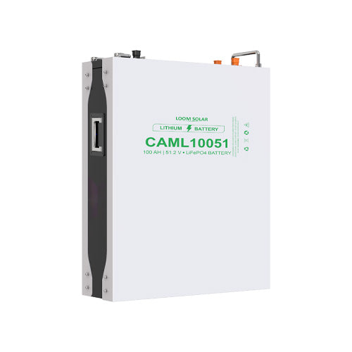 CAML 100 Ah / 51.2 Volt, 5.12 kWh Wall Mounted Lithium Battery