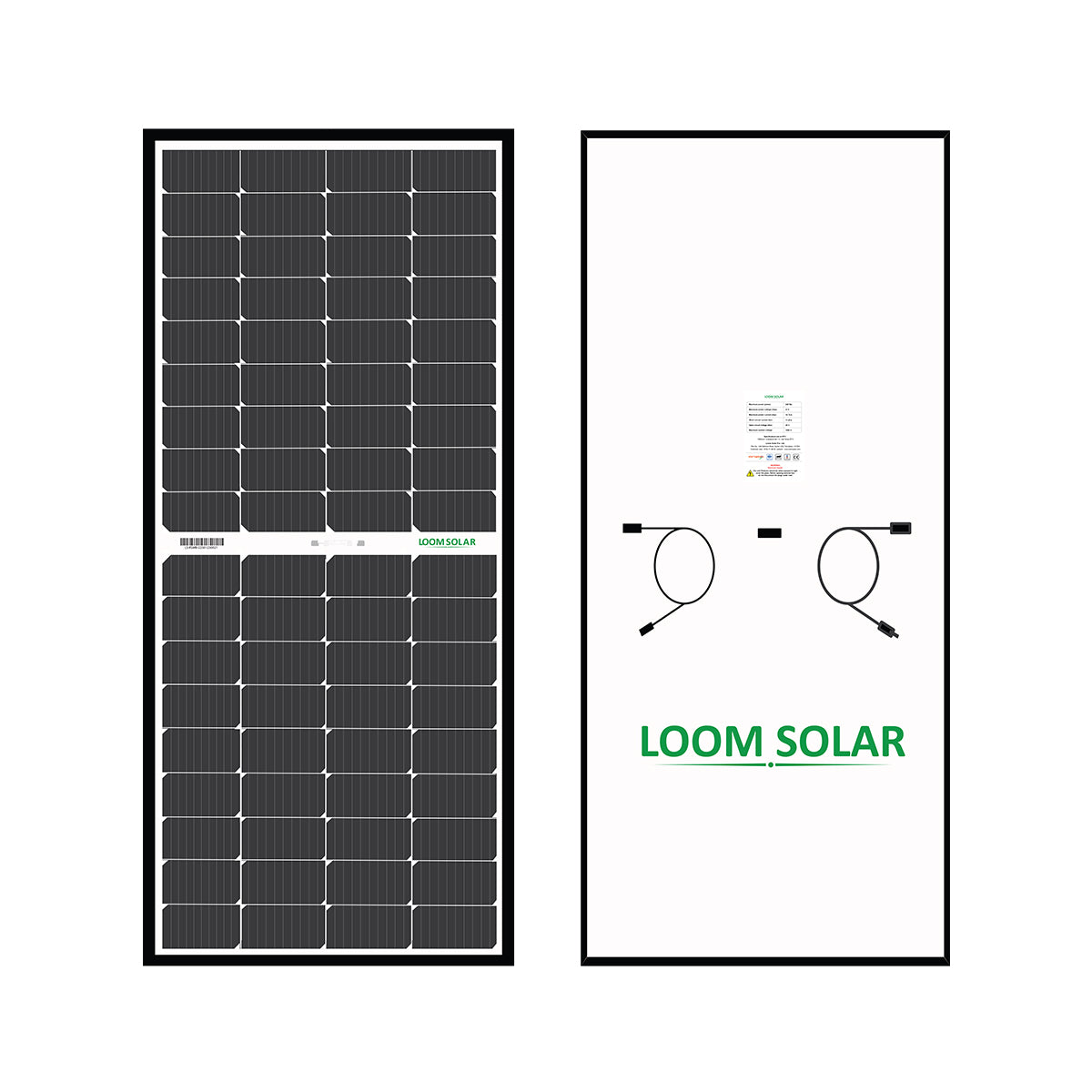 Loom Solar 225 watt Mono Crystalline Panel for 12V Battery Charging