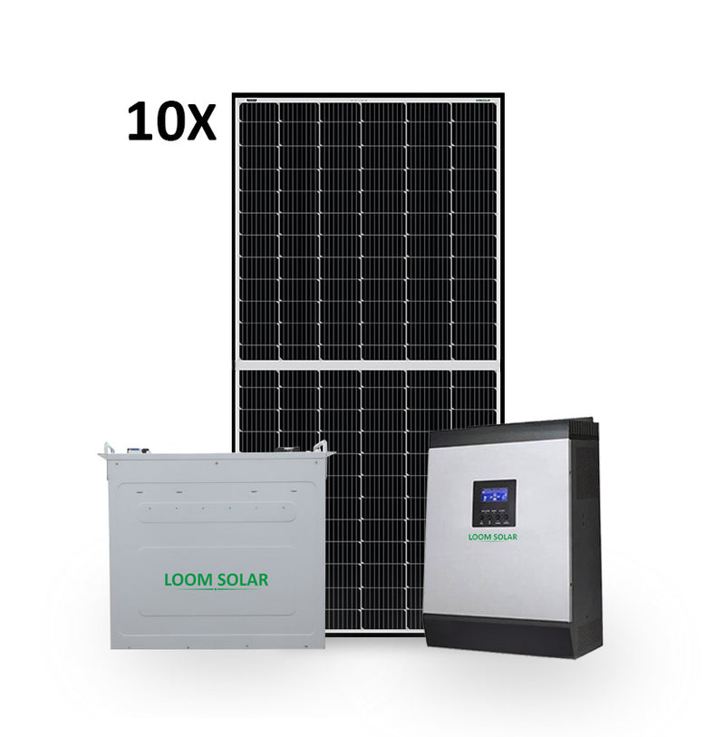 Loom Solar 5 KW off grid solar system for Homes, Small office, Shops