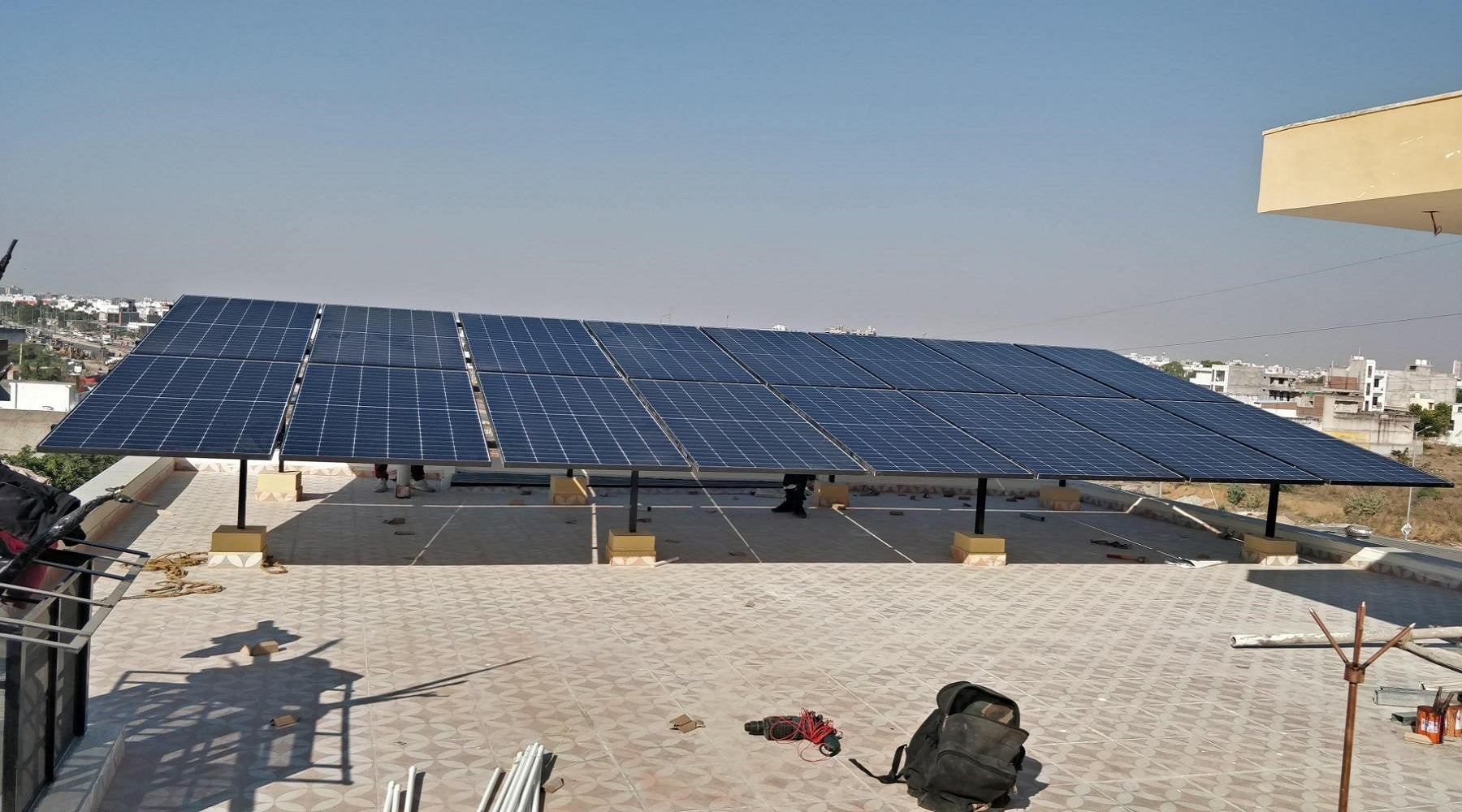 13kw On Grid Solar System Installation In Jaipur