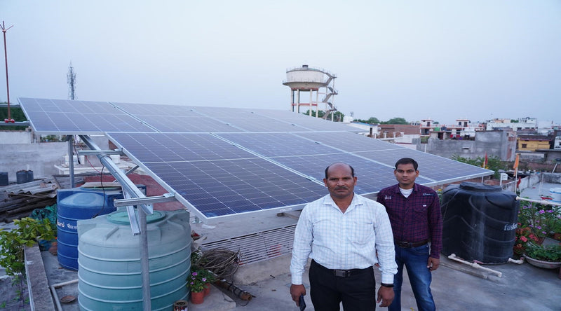 4kW On Grid Solar System Installation in Lucknow, Uttar Pradesh