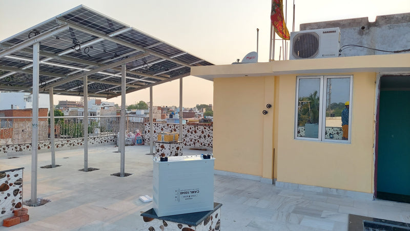 Solar Panel, Battery with Inverter Price in India