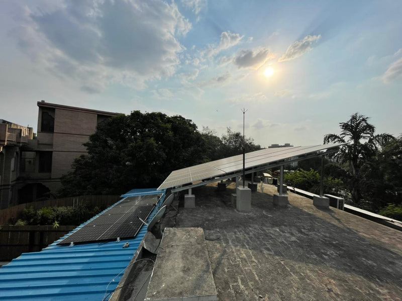 10kw Hybrid Solar System Installation in Khan Market, Delhi