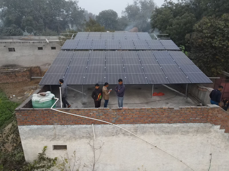 16.5kW On Grid Solar System Installation in Aligarh, Uttar Pradesh