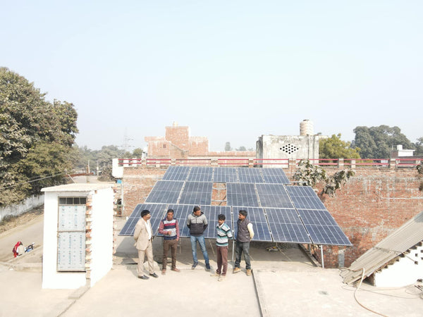 8kW On Grid Solar System Installation in Sitapur, Uttar Pradesh