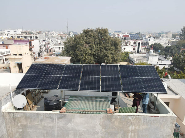 3kW On Grid Solar System Installation in Lucknow, Uttar Pradesh