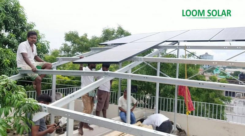5kW Grid Connected Solar System Installation in Kolkata, West Bengal