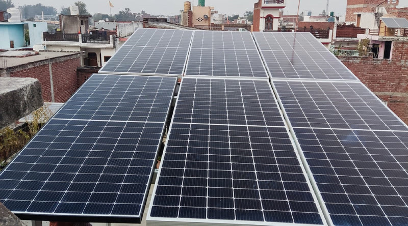 Loom Solar 5 KW off grid solar system with 3KW Panels Installation in Ajadnagar [Raebareli], UP