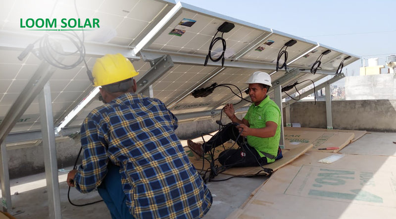 5kW On Grid Solar System Installation in Delhi, India