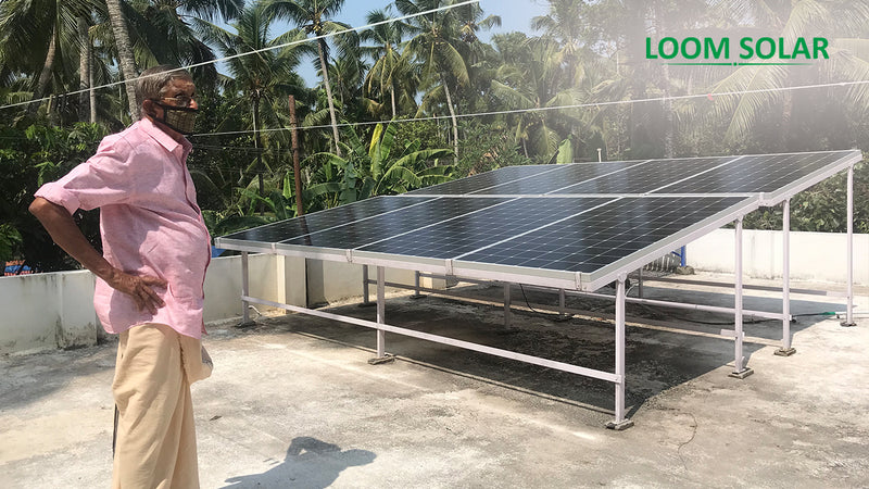 3KW Solar Panel Installation in Thalikulam, Thrissur (Kerala)