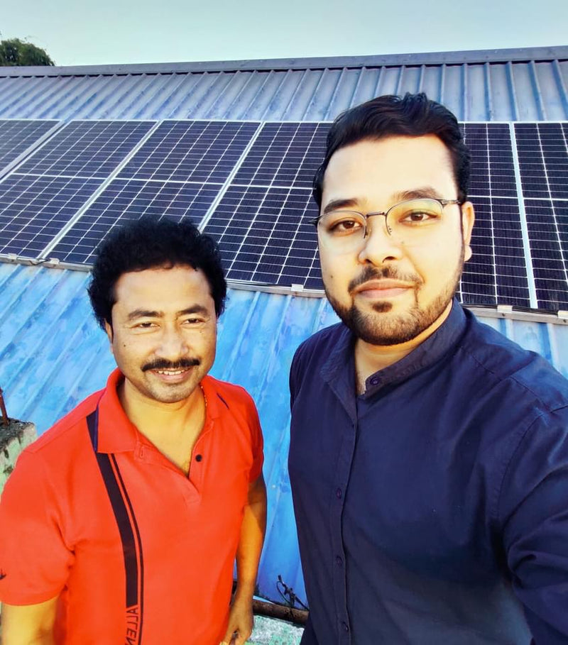 3KW Off Grid Solar System Installation in Moranhat, Assam