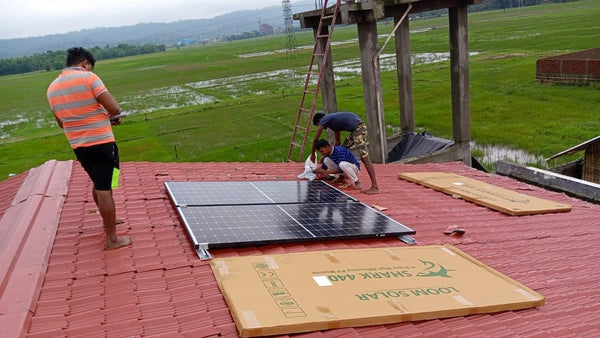 1 KW Off Grid Solar System Installation in Namrup, Assam