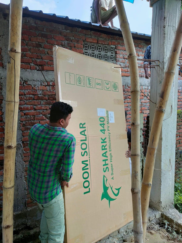 0.5 kw Off Grid Solar System Installation in Bamunbari, Assam