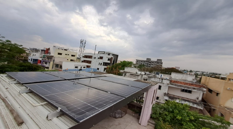 3kw On Grid Solar System Installation in Latur, Maharashtra