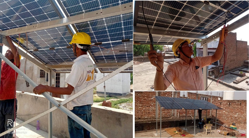 2.5kW Off Grid Solar System Installation in Agra, Uttar Pradesh