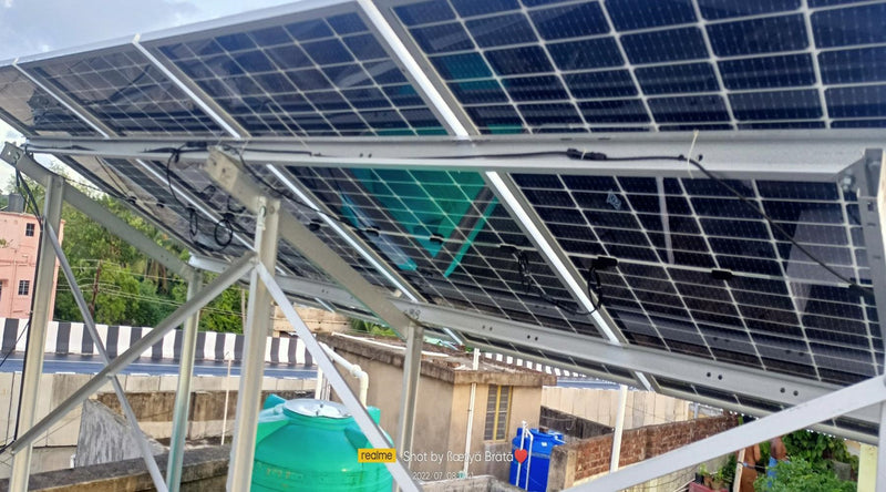 LOOM SOLAR 6KW BIFACIAL Off-Grid Solar System Installation in BAJKUL, WB