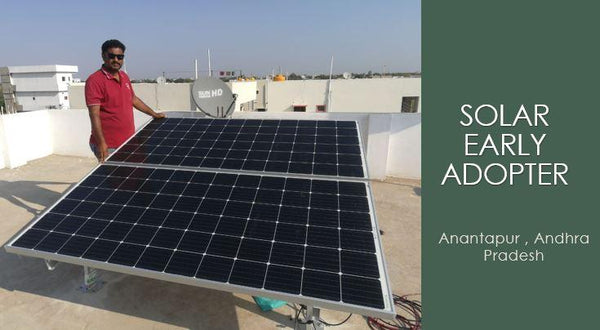 1kva Off-Grid Solar Power Installation in  Anantapur , Andhra pradesh