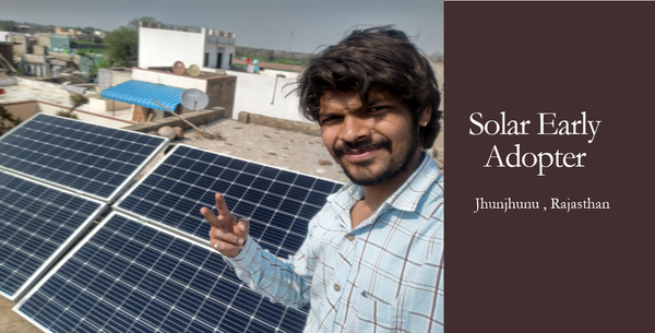 1 kva Off-Grid Solar Power Installation in Jhunjhunu, Rajasthan