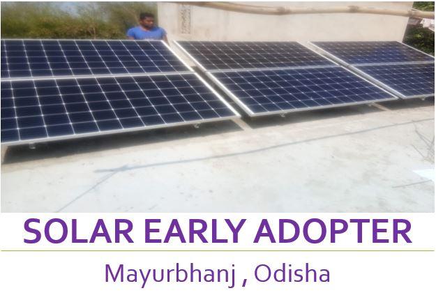 2kw Off-Grid Solar Power Installation in  Mayurbhanj , Odisha