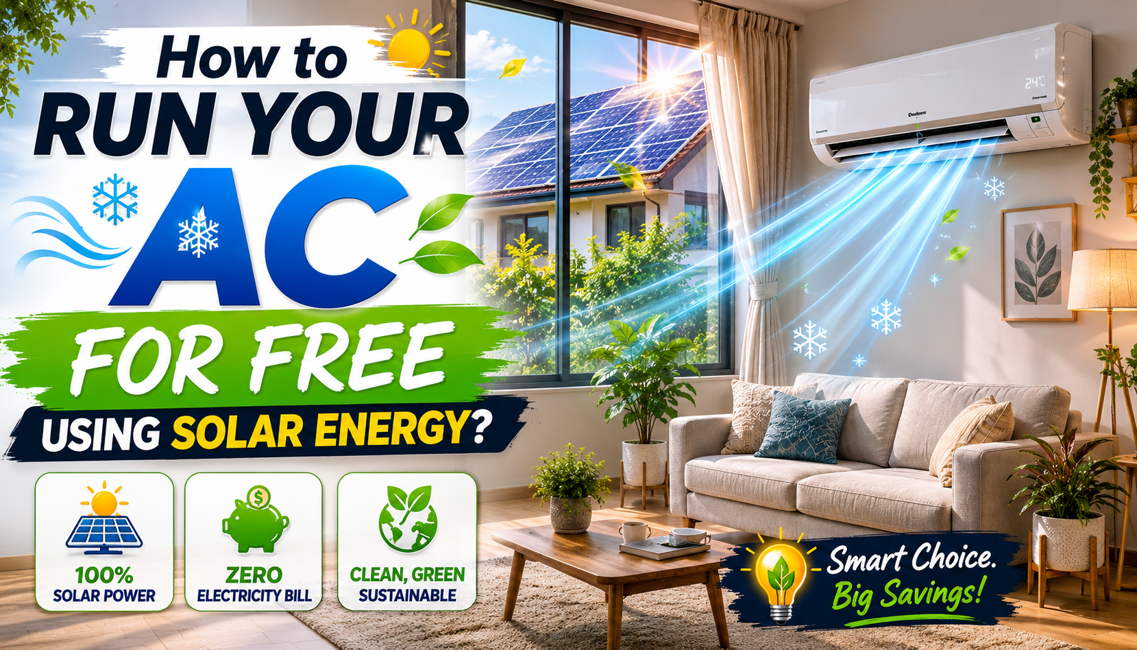 Using Ac How to Run Your AC for Free Using Solar Energy?