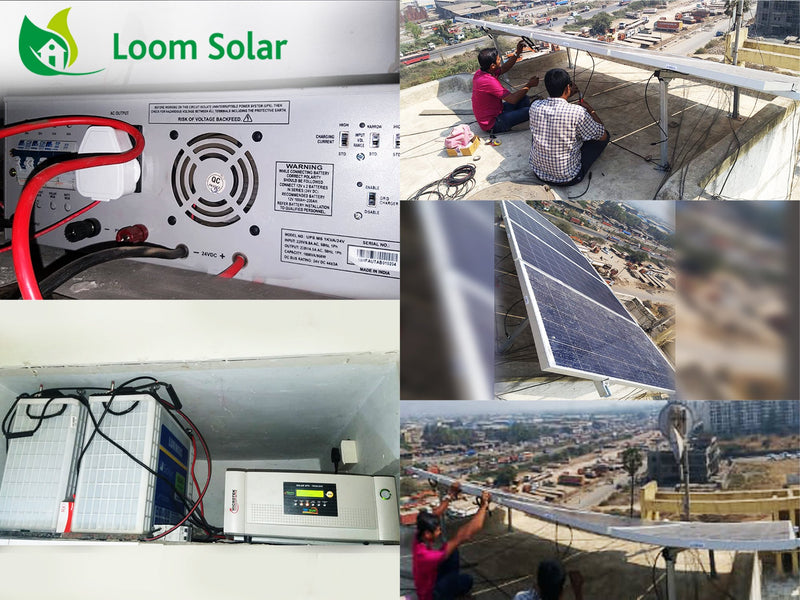 1 KW Off grid solar installation in Mumbai, Maharashtra