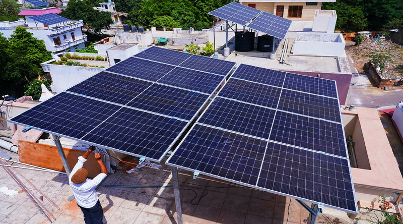 10Kw On Grid Solar System Installation in Lucknow, Uttar Pradesh