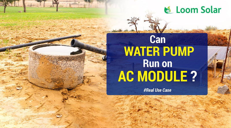 Can You Run A Water Pump on An AC Module?