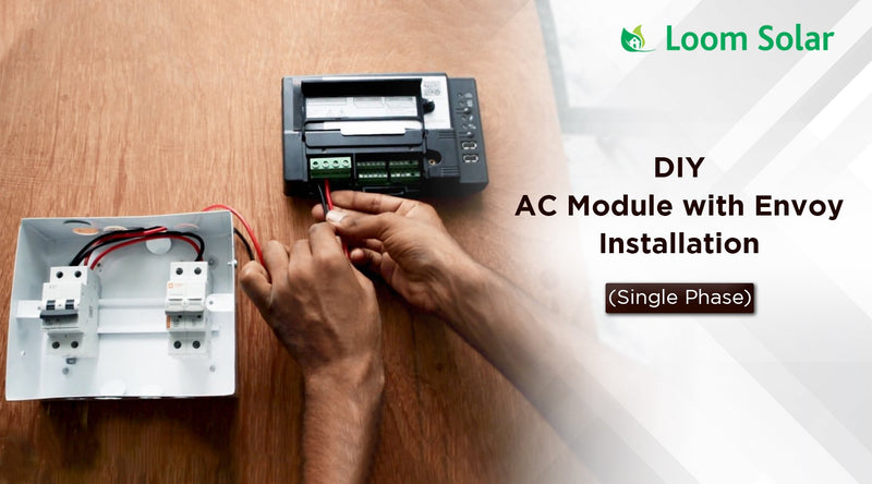 How to Install AC Module with Envoy Remote Monitoring Device for Single Phase