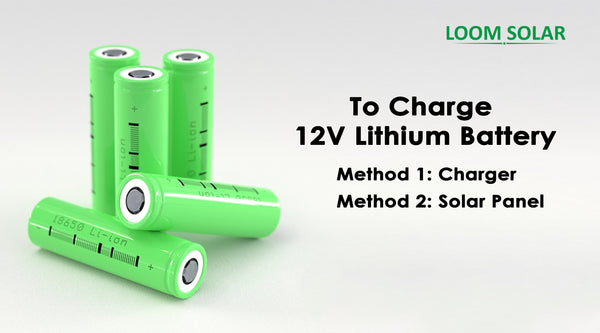 How to charge a 12v lithium battery?