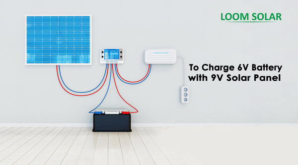 How to charge 6v battery with solar panel?