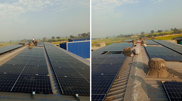 100kW On Grid Solar System Installation in Hanumangarh, Rajasthan