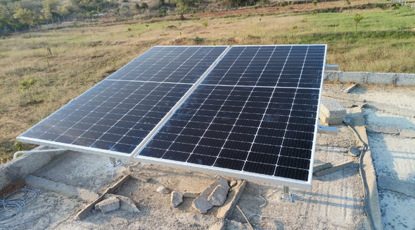 890W Solar Panels Off Grid Solar System Installation in Kallur, Andhra Pradesh