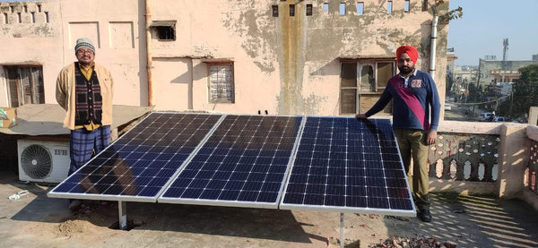 1kW On-Grid Solar Power Installation in Batala, Punjab
