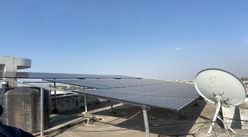 50kW On Grid Solar System Installation in Kota, Rajasthan