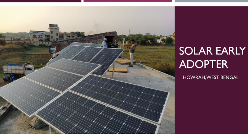 2 kw On-Grid Solar Power Installation in Howrah, West Bengal