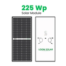 Loom Solar Mono PERC, Half-Cut 225 Wp, 12 V Solar Panel for Inverter Battery Charging
