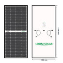 Loom Solar Mono PERC, Half-Cut 225 Wp, 12 V Solar Panel for Inverter Battery Charging