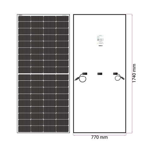 Solar Panel Module Zoom In Loom Solar Panel 300 Wp - 12 V Module for Inverter Battery (80Ah-150Ah