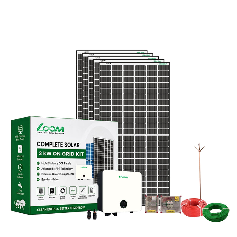 3KW On-Grid Solar System Kit – Complete Solar Solution for Homes ...