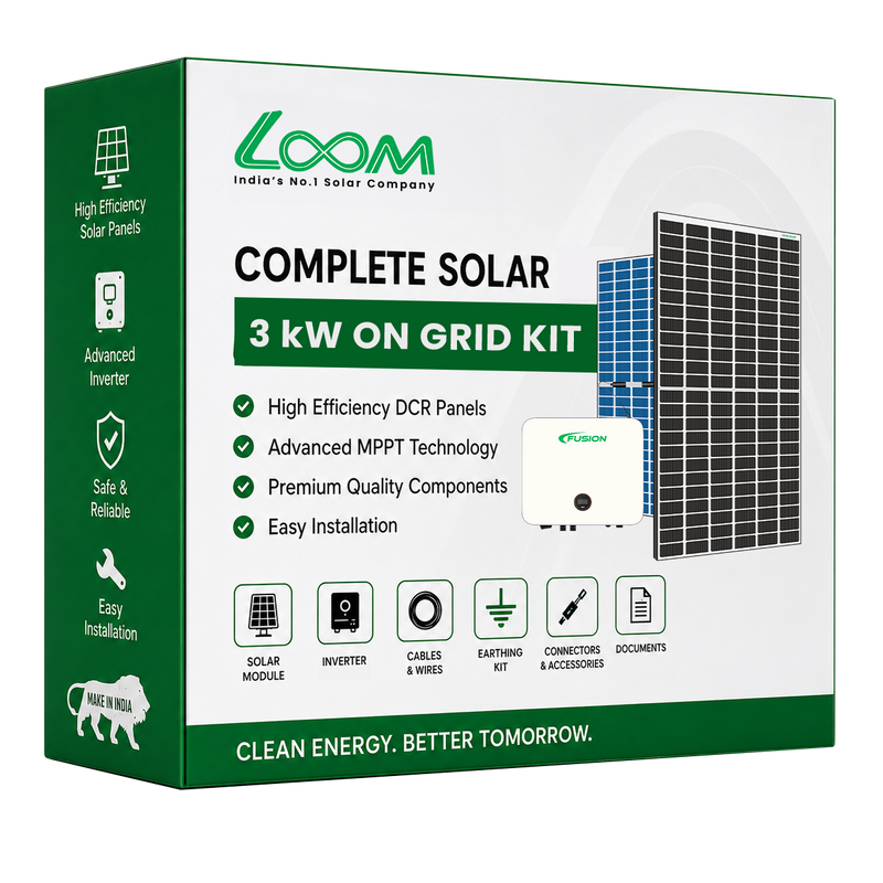 3KW On-Grid Solar System Kit – Complete Solar Solution for Homes ...