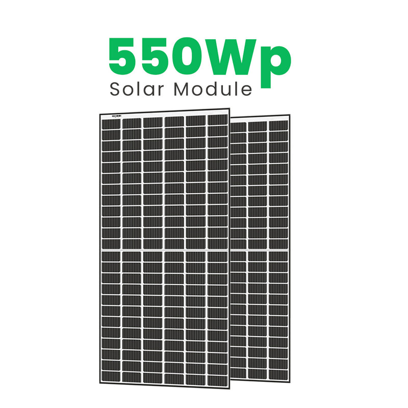 Loom Solar Panel - SHARK 550 Watt - Mono Perc Half Cut