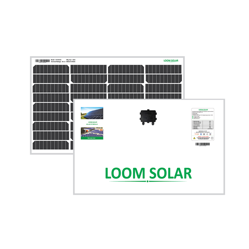 Loom Solar Panel 55 watt - 12 volt Mono Perc