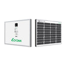 Loom Solar Mono PERC, Half Cut 55 Wp, 12 V Portable Solar Panel for Home Lighting System & DIY Projects