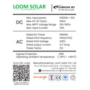 Fusion 5 kW, 1 ø on grid solar inverter