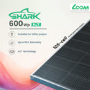 SHARK 600 Wp HJT Dual-Glass Solar Panel (Pack of 31)