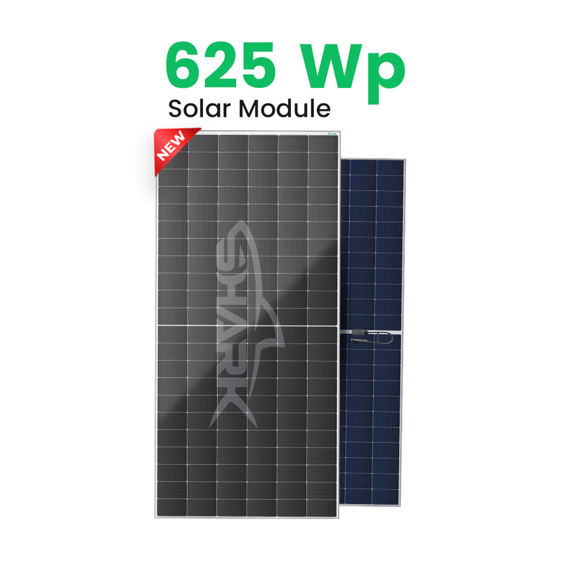 Loom Solar SHARK 625 Wp N-Type TOPCon G12R Dual Glass Bifacial Solar Panel(Pack of 36)