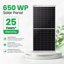SHARK-650WP Loom Back Contact Solar Panel Pack of 36