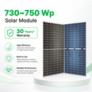 SHARK 730~750 Wp HJT Dual-Glass Solar Panel (Pack of 33)