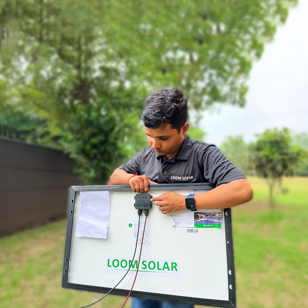 Loom Solar 55 watt - 12 volt Mono Crystalline Panel for DC Appliances